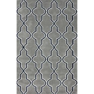 Nuloom Modern Moroccan Trellis Lattice Gray Area Rug (5 X 8)
