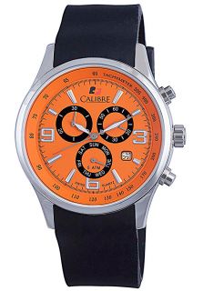 Calibre SC 4M1 04 079  Watches,Mens Mauler Quartz Orange Dial Black Silicone, Sport Calibre Quartz Watches