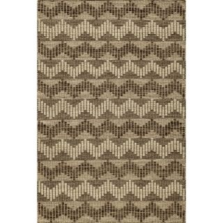 Flat Weave Brown Sorrel Rug (2x3)