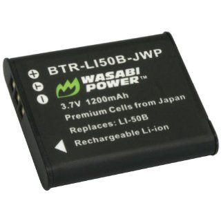 Wasabi Power Battery for Olympus LI 50B and Olympus Stylus 1010, 1020, 1030, 9000, 9010, SP 720UZ iHS, SP 800UZ, SP 810UZ, SZ 10, SZ 11, SZ 12, SZ 15, SZ 16 iHS, SZ 20, SZ 30MR, SZ 31MR iHS, Tough 6000, 6020, 8000, 8010, TG 610, TG 620 iHS, TG 630 iHS, TG 