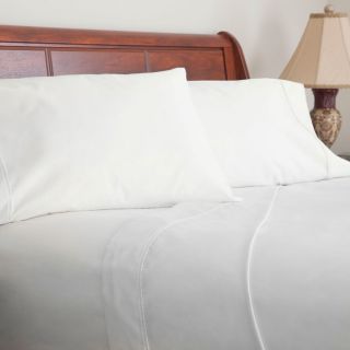 Windsor Lavish Home Cotton Blend Sateen 600 Thread Count Queen size Sheet Set White Size Queen