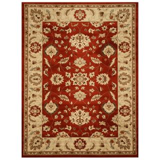 Eorc Dark Red Traditional Allover Rug (710 X 106)