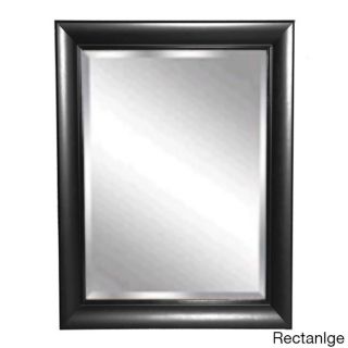 American made Rayne Tuxedo Black Rectangular Wall Mirror
