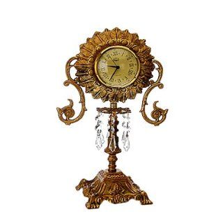 Decos Murano Clock with Chandelier Crystals, 12 in.   Kitchen Island Chandelier