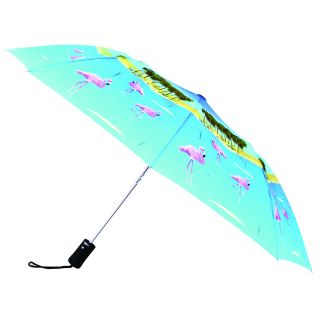 Leighton Tropical Flamingo Print 43 inch Umbrella