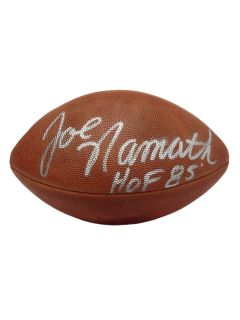 Joe Namath Signed & Inscribed Football by Brigandi Coins and Collectibles