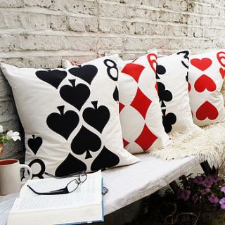 playing card cushion cover by cushions covered