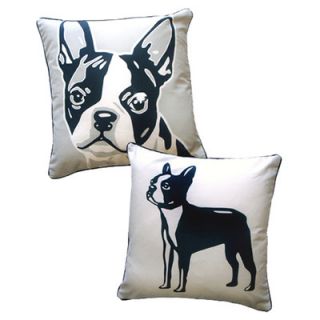 Naked Decor Doggie Style Reversible Boston Terrier Pillow boston terrier pillow