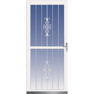 LARSON White Classic View Full View Tempered Glass Storm Door (Common 81 in x 36 in; Actual 80.77 in x 38.06 in)