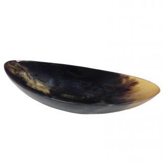 Hand crafted Large 13 inch Genuine Horn Boat Bowl
