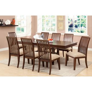 Furniture Of America Furniture Of America Morottia 7 piece Transitional Dining Set With 18 inch Leaf Beige Size 7 Piece Sets