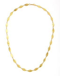 Willow 24k Gold Leafy Necklace   Gurhan