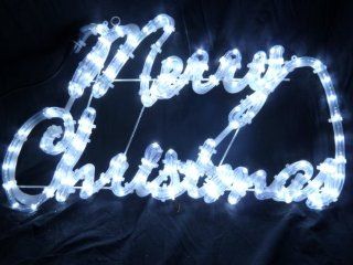 Christmas Concepts White Led 'merry Christmas' Sign W/ Twinkle Bulbs rl40   Childrens Party Decorations