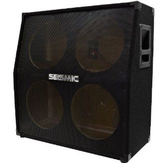 Seismic Audio   SA 412SlantEmpty   4x12 Slant Empty Guitar Cabinet   No Woofers / Speakers   Live Sound Pro Audio New Musical Instruments