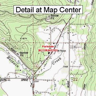 USGS Topographic Quadrangle Map   Parkdale, Oregon (Folded/Waterproof)  Outdoor Recreation Topographic Maps  Sports & Outdoors