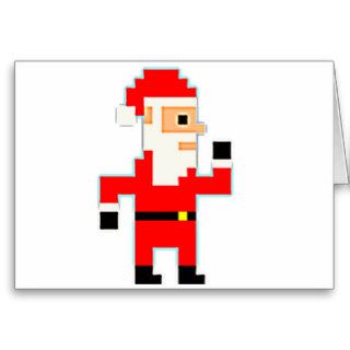 Video Game Santa Claus Greeting Card