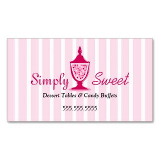 Candy Buffet and Dessert Tables Business Cards
