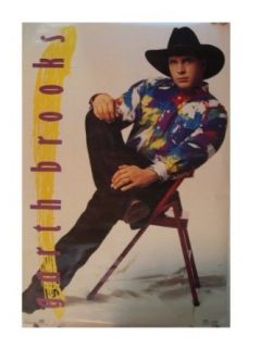 Garth Brooks Poster 1980s Entertainment Collectibles