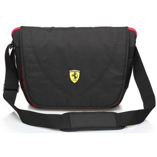 Ferrari Travelers Black Messenger Bag