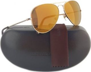 Michael Kors M2066S Dylan Aviator Sunglasses Gold w/Brown Mirror (717) MK 2066 58mm Clothing