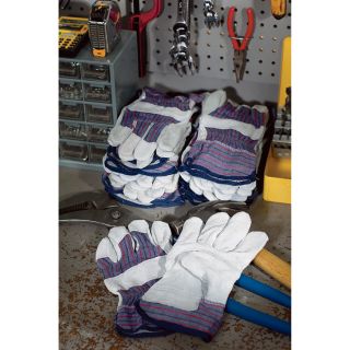 Ironton Split Cowhide Palm Work Gloves — 12 Pair, Large  Utility Gloves