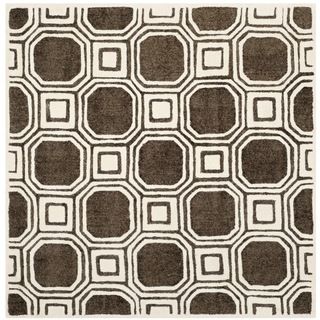 Safavieh Handmade Precious Charcoal Polyester/ Wool Rug (5 Square)