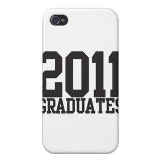 2011 graduates in funky block font cases for iPhone 4