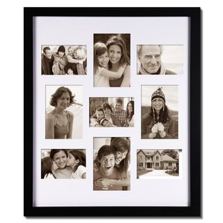 Adeco Adeco 9 photo Bulletin Board Style Picture Frame Black Size 4x6