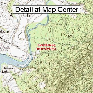 USGS Topographic Quadrangle Map   Fannettsburg, Pennsylvania (Folded/Waterproof)  Outdoor Recreation Topographic Maps  Sports & Outdoors