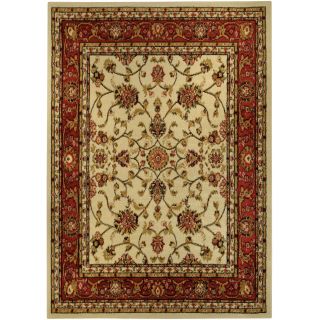 Floral Garden Traditional Ivory Area Rug (82 X 910)