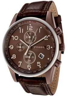 Fossil FS4309  Watches,Mens Arkitekt Chronograph Brown Dial Brown Leather, Chronograph Fossil Quartz Watches