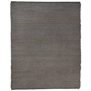 Hand woven Orta Grey Jute Area Rug (4 X 6)