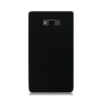 Eagle Cell SCLGUS730S01 Barely There Slim and Soft Skin Case for LG Splendor/Venice US730   Retail Packaging   Black Cell Phones & Accessories