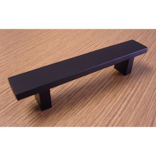 Contemporary 6 inch Rectangular Design Matte Black Finish Cabinet Bar Pull Handle (case Of 25)