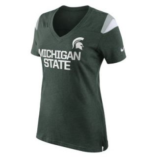 Nike College Fan (Michigan State) Womens Top   Gorge Green
