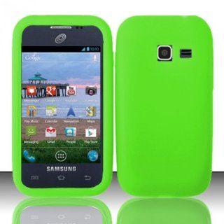 LF Green Silicon Skin Case Cover, Lf Stylus Pen and Wiper For TracFone, StraightTalk, Net 10 Samsung Galaxy Discover S730G Cell Phones & Accessories