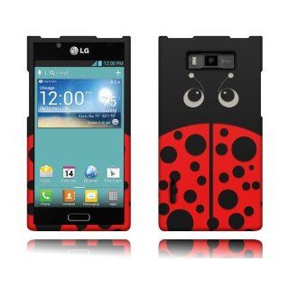 LG Splendor US730 Red Lady Bug Rubberized Cover Cell Phones & Accessories
