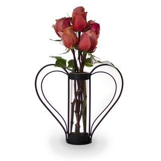 Iron Heart shaped Sweetheart Flower Vase