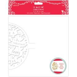 Papermania 12 Days Of Christmas Pop up Cards 8 X8 4/pkg   Text