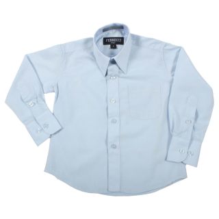 Ferrecci Boys Slim Fit Light Blue Collared Formal Shirt