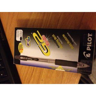 Pilot G2 Retractable Premium Gel Ink Roller Ball Pens, Ultra Fine Point, Black, Box of 12 (31277)  Gel Ink Rollerball Pens 