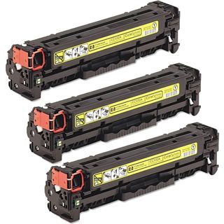 Hp Cc532a (hp 304a) Compatible Yellow Toner Cartridge (pack Of 3)