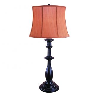 Ballister Espresso Wood Table Lamp