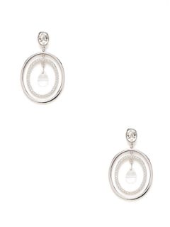 Mascara Double Circle Earrings by Swarovski Jewelry