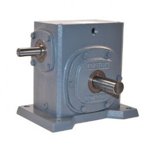 Boston Gear 732B15KJ Right Angle Gearbox, Solid Shaft Input, Left Output, 151 Ratio, 3.25" Center Distance, 5.80 HP and 2782 in lbs Output Torque at 1750 RPM Mechanical Gearboxes