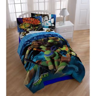 Teenage Mutant Ninja Turtles Heroes 5 piece Twin Comforter Set With Pillow Buddy