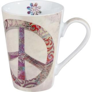 Konitz Peace Sign Porcelain Mug Set Of 2
