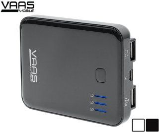 Vaas 5000mAh Dual Port External Rechargeable Battery Pack VM50BK for all iPad, iPhone, iPod, Android, PSP   Black Computers & Accessories