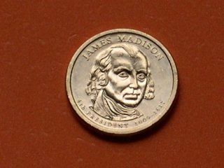 2007 James Madison Presidential $1 Coin   4th President, 1809 1817 Y04 Toys & Games