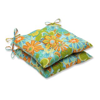 Pillow Perfect Outdoor Glynis Floral Wrought Iron Seat Cushion (set Of 2)